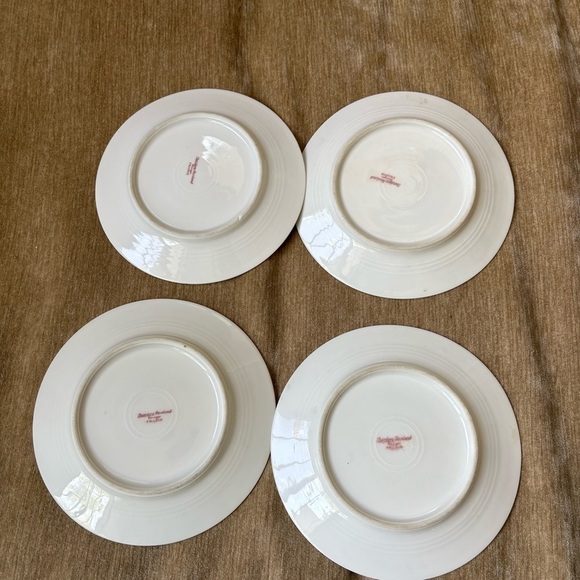 Thomas Haviland for Limoges Vintage Floral White Porcelain Dessert Plates (4) - Picture 4 of 5